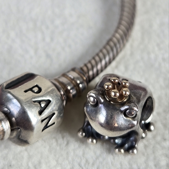Pandora Jewelry - Pandora Frog Prince Charm Silver 925 & 14 Kt Gold Authentic 791118